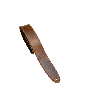 Leathergraft Road Worn Leather Guitar Strap, Tan - Made In England
