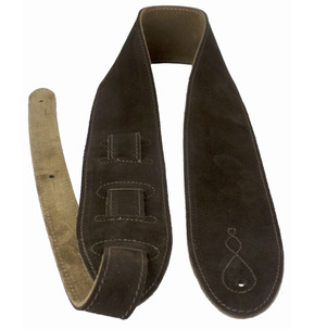 Leathergraft 'The Comfy' Suede Guitar Strap, Brown - Made In England