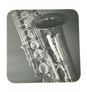 Saxophone Mugmats - Black and White