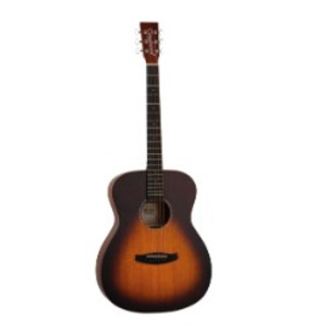 Tanglewood Crossroads TC3 Left Hand Orchestra Acoustic Guitar Whiskey Burst Satin