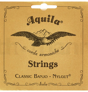 (16B) Aquila 5 string Banjo Historical Synthetic Set