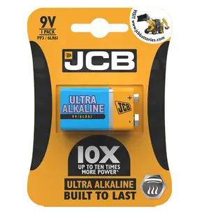 JCB Ultra Alkaline 9V Battery 