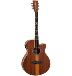 Tanglewood TRU4CE Reunion Pro Pacific Santos Reunion Super Folk Cutaway  Electro Acoustic Guitar