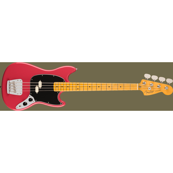 Fender American Professional Classic Mustang Bass Faded Dakota Red Incl Gig Bag
