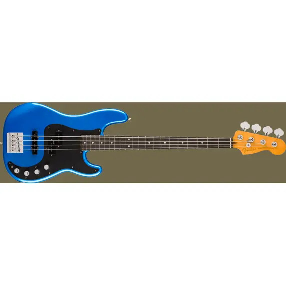 Fender American Ultra II Precision Bass Guitar Ebony Fingerboard, Noble Blue