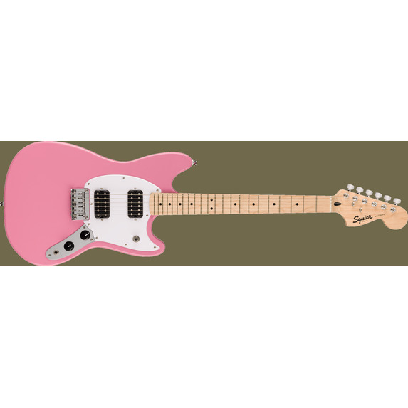 Fender Squier Sonic Mustang HH Electric Guitar - Flash Pink