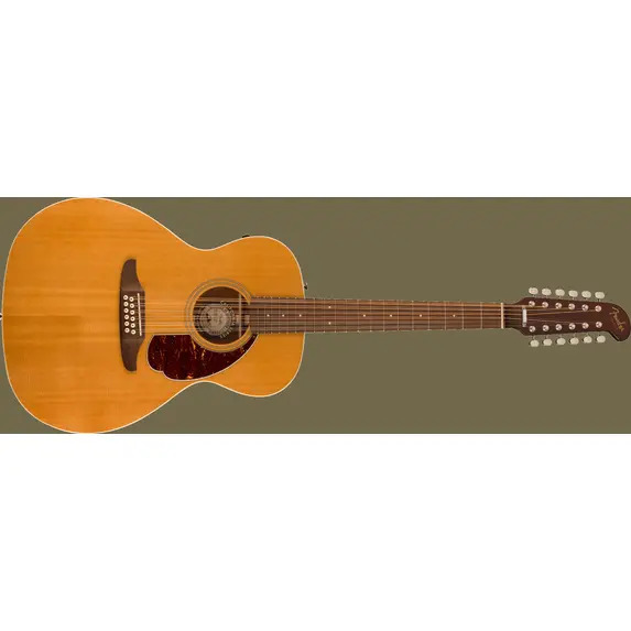 Fender Villager 12-String Guitar -  Aged Natural Includes Delux Gig Bag