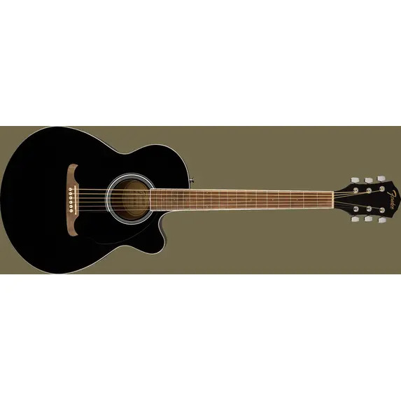 Fender FA-135CE Concert Black Electro Acoustic Guitar 