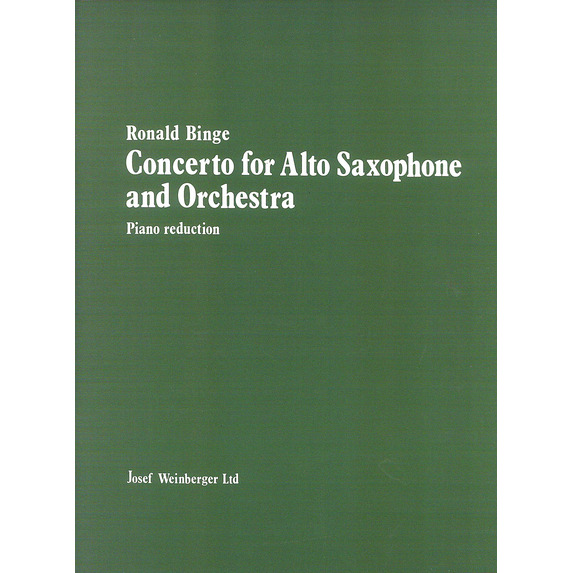 Concerto for Alto Saxophone & Piano Reduction