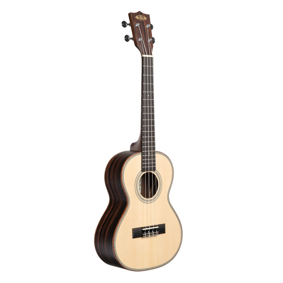 Kala KA-SSEBY-T Solid Spruce Top Striped Ebony Tenor Ukulele  