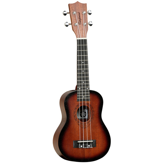 Tanglewood Tiare TWT1 Thru Sunburst Stain Satin Soprano Ukulele