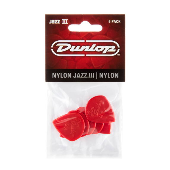 Dunlop Jazz III 1.38mm Guitar Pick - 6 Pack