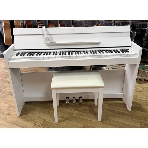 Yamaha YDPS35 Digital Piano, Stool & Headphones - White, Second Hand