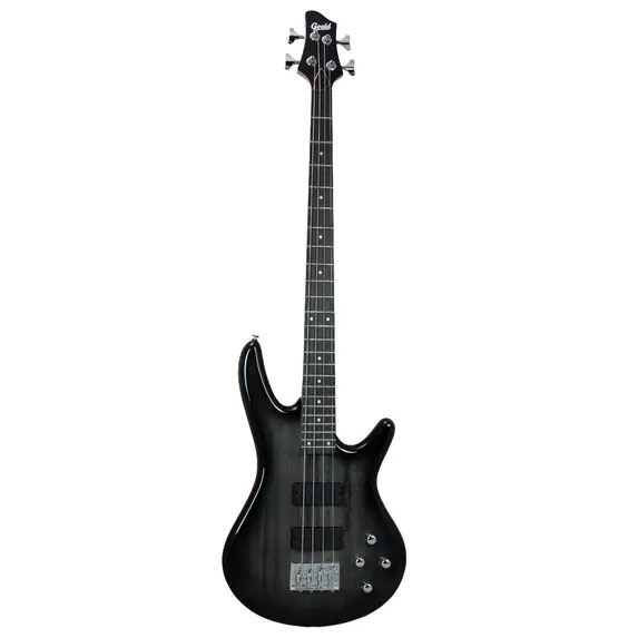Gould Electric Bass Guitar Freemont - Thru-Black