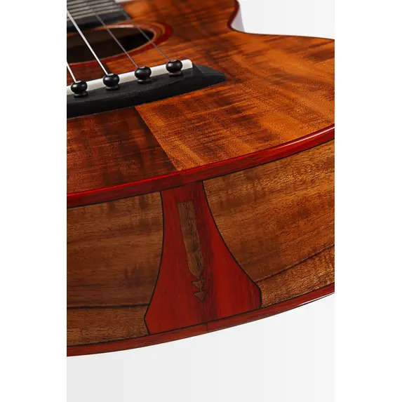 Kala Solid Cedar with 3A Acacia Back and Sides w/ Air Blue Pickup and Deluxe Hardcase