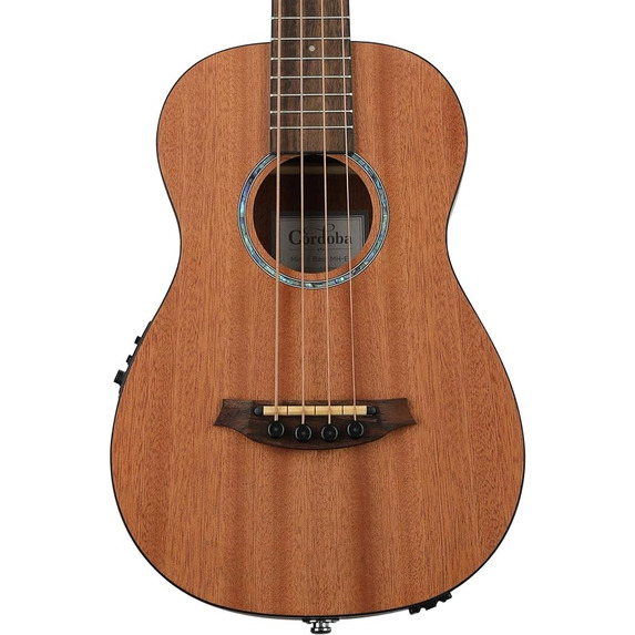 Cordoba Mini II Bass MH-E Mahogany Travel Electro Acoustic Bass Guitar