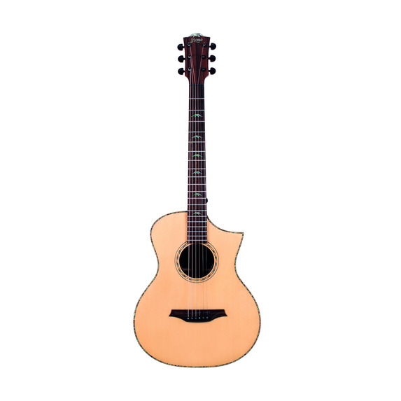 Bromo Rocky Mountain Series All Solid Electro Acoustic Guitar Cutaway Incl Bag