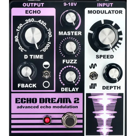 Death By Audio Echo Dream 2 Modulating Echo Effects Pedal