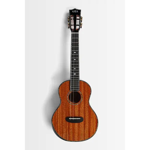 Kala Contour Deluxe All Solid Gloss Mahogany Ukulele w/ Bag