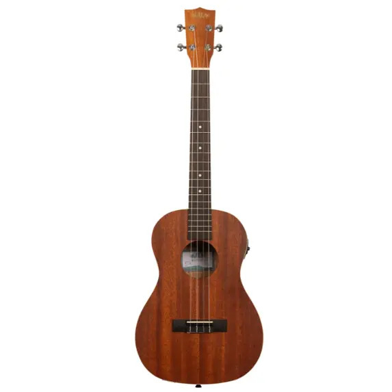 Kala Satin Mahogany Baritone Left Handed Ukulele with EQ & Bag