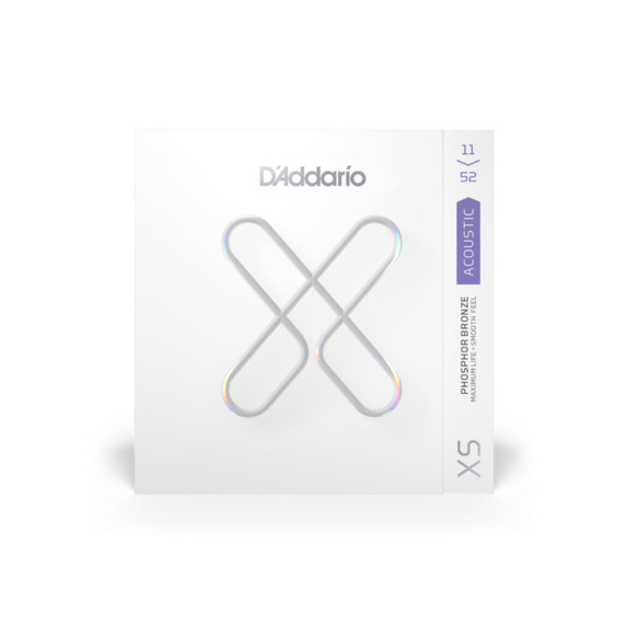 D'Addario XSAPB1152 Phosphor Bronze Acoustic Guitar Strings, Custom Light, 11-52