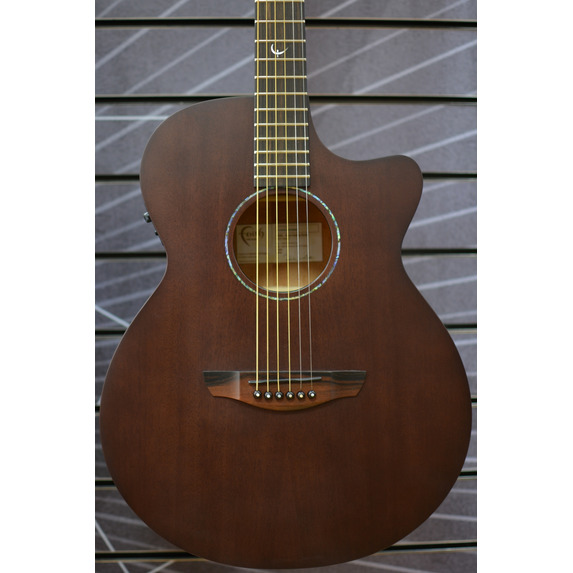 Faith Naked Mahogany FKVMG Venus OM Natural All Solid Electro Acoustic Guitar & Case