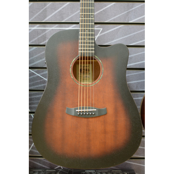 Tanglewood Crossroads TWCR Dreadnought Cutaway Electro Whiskey Barrel Burst Acoustic Guitar