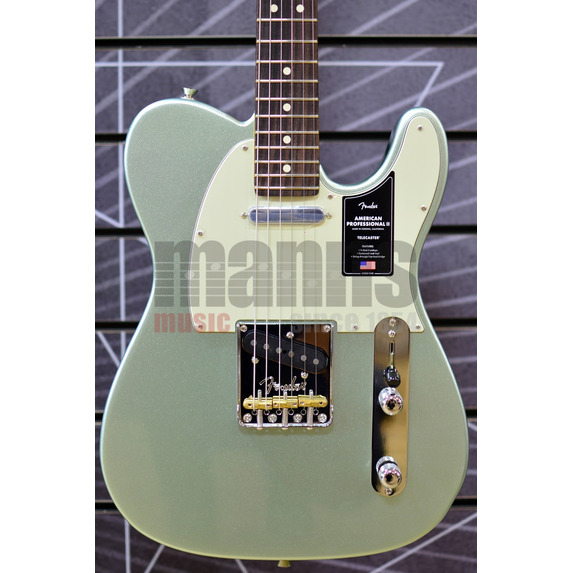 Fender American Professional II Telecaster Mystic Surf Green Electric Guitar & Case 