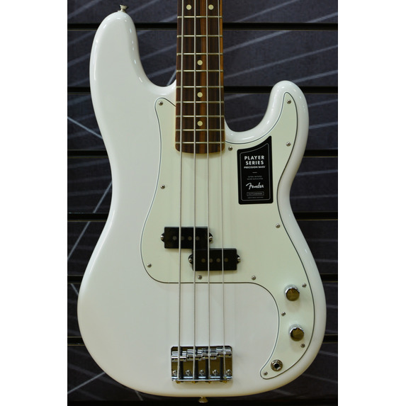 Fender Player Precision Bass Polar White, Pau Ferro Neck - Electric Bass Guitar