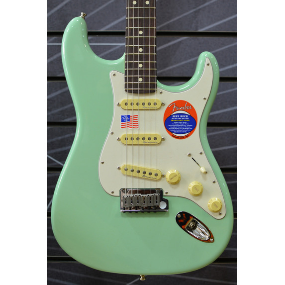 Fender Jeff Beck Stratocaster  - Surf Green - Incl Vintage Style Tweed Case