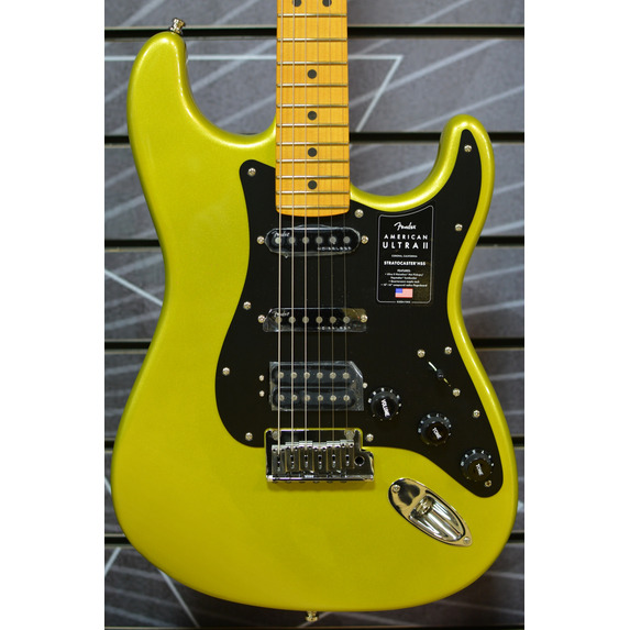 Fender American Ultra II Stratocaster HSS Electric Guitar Solar Flare