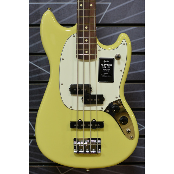 Fender Player II Mustang Bass Guitar Hialeah Yellow