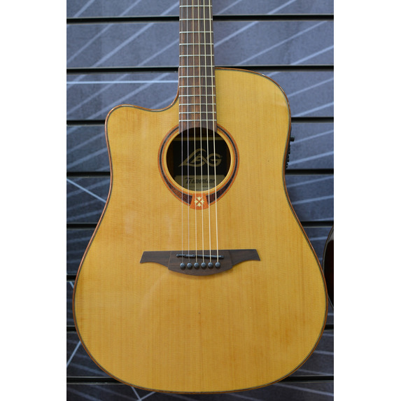 Lag Tramontane 118 TL118DCE Dreadnought Natural Left-Handed Electro Acoustic Guitar