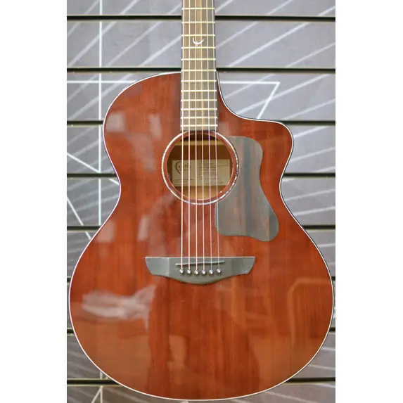 Faith Nexus Neptune CE Thru-Cognac Inc Gig Bag - All Solid Mahogany, Fishman Presys 2 PU