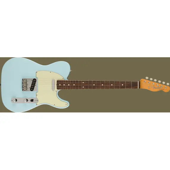 Fender Vintera II '60s Telecaster Rosewood Fingerboard, Sonic Blue Electric Guitar & Deluxe Gig Bag