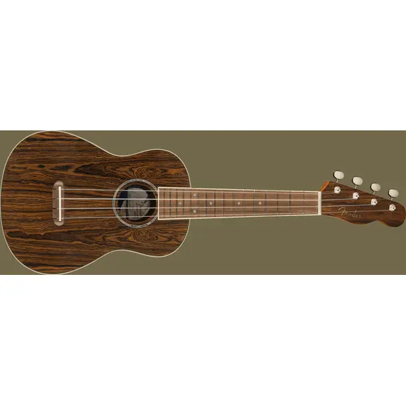 Fender Zuma Exotic Concert Ukulele, Walnut Fingerboard, Bocote
