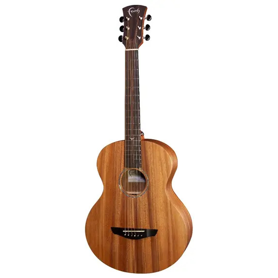 Faith Nomad Mini-Neptune Electro - Trembesi All Solid Travel Electro Acoustic Guitar & Gigbag