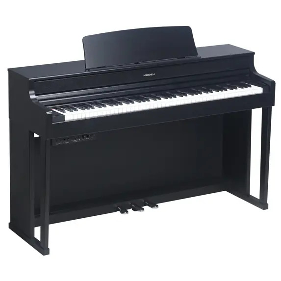 Medeli FORTE Series Digital Upright Piano. 88 Key. Black Satin
