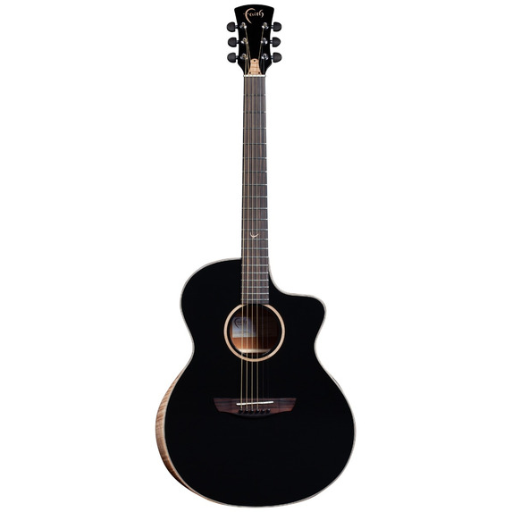 Faith Eclipse Neptune Cutaway Electro - Black - Incl Hard Case 