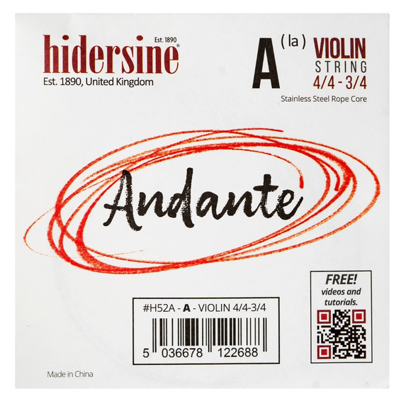 Hidersine Andante Violin String 4/4 - 3/4