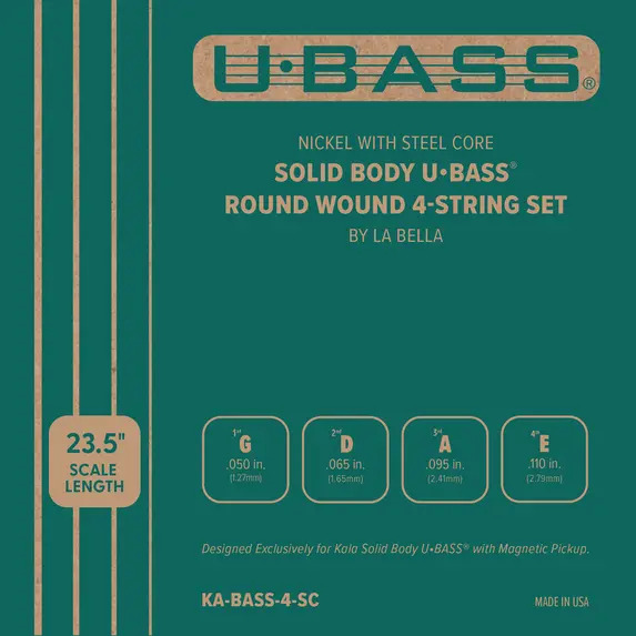 Nickel with Steel Core Solid Body Round Wound 4-String Set