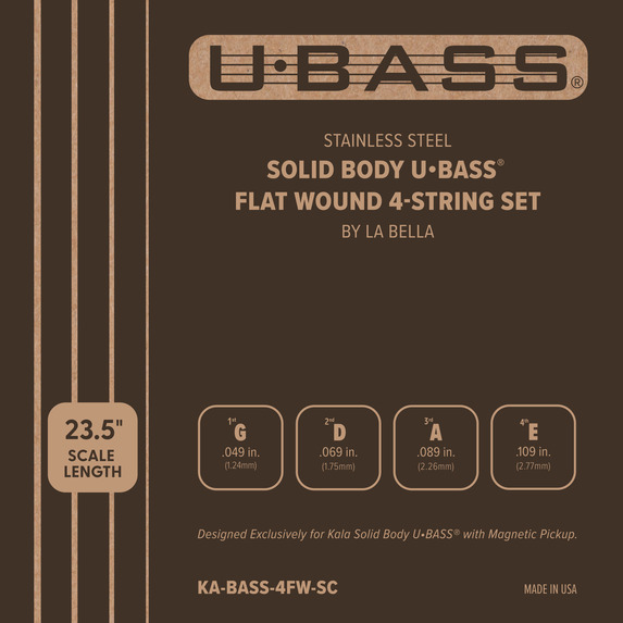 Solid Body UBASS® Flat Wound 4-String Set