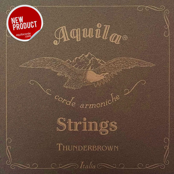 (167U) Aquila Thunder Brown Bass Uke Set