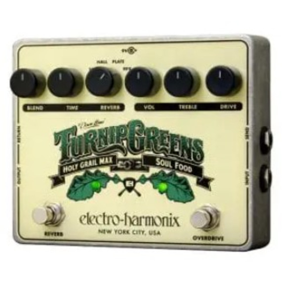 Electro Harmonix Turnip Greens Overdrive Reverb Multi Effect Pedal