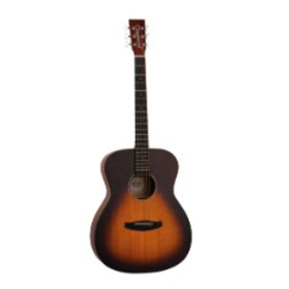 Tanglewood Crossroads TC3 Left Hand Orchestra Acoustic Guitar Whiskey Burst Satin