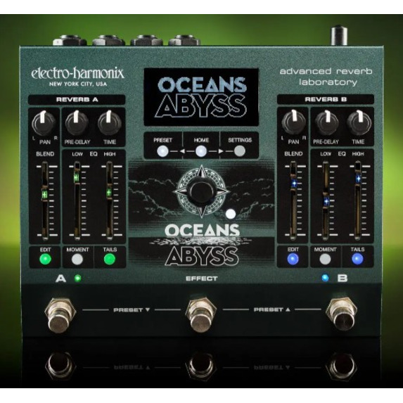 Electro Harmonix Oceans Abyss Advanced Reverb Laboratory