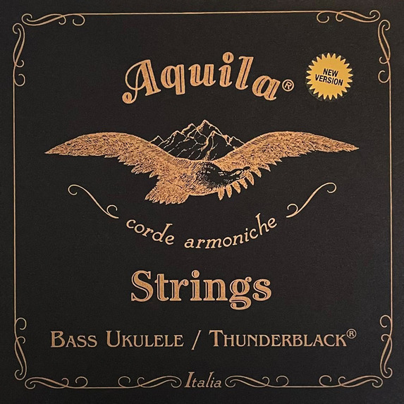 (170U) Aquila Thunderblack U-Bass 4 String