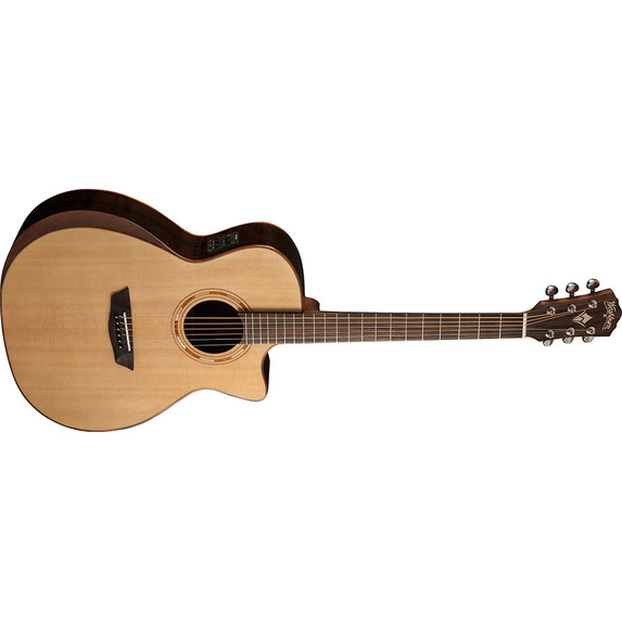 Washburn Comfort G20SCE Solid Sitka Spruce Top Grand Auditorium Electro Acoustic Guitar